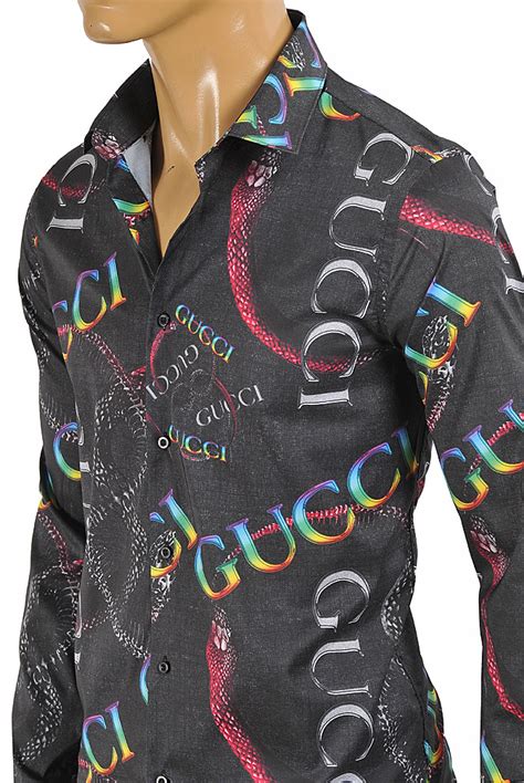 gucci logo dress shirt